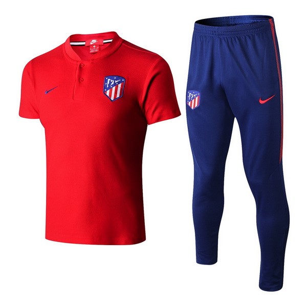 Polo Atlético de Madrid Conjunto Completo 2018/19 Rojo